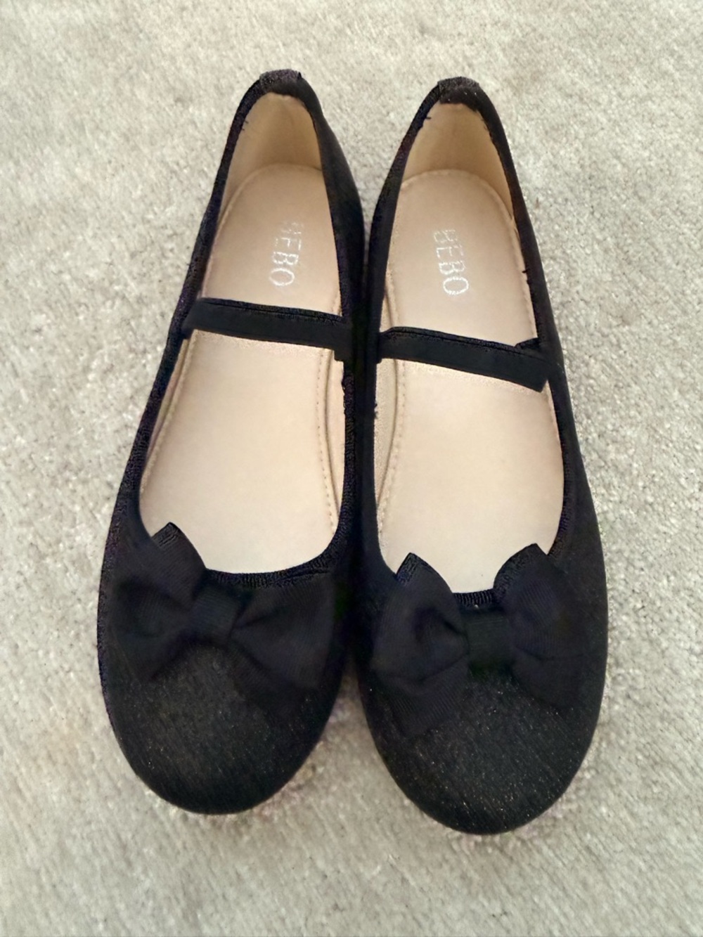 Black Bow Mary Jane Flats size 5 girls